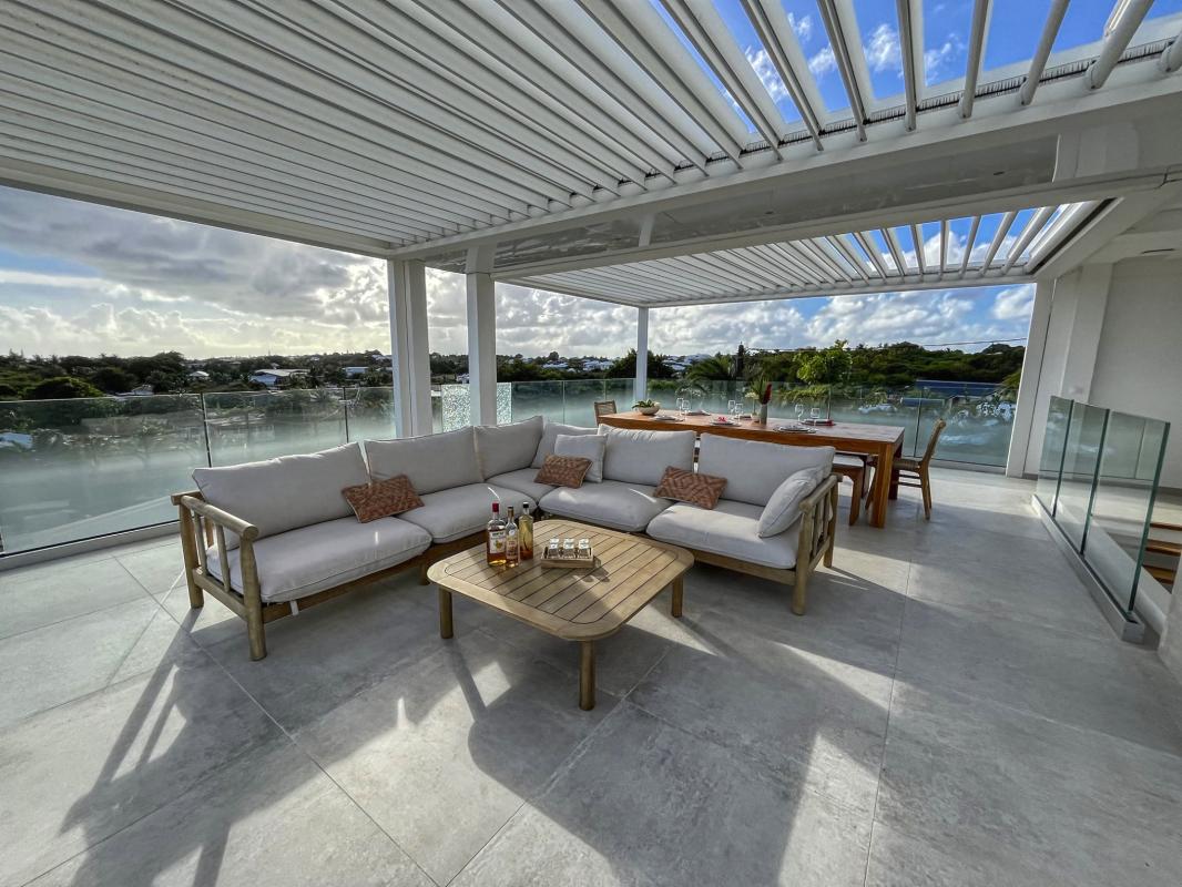 35. Location villa piscine roof top vue mer Saint François Guadeloupe-Roof Top
